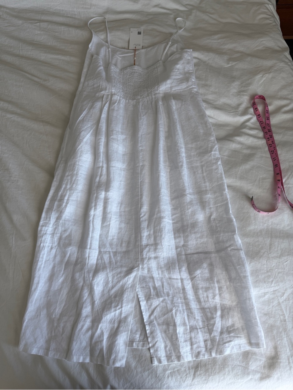 Quince 100% European Linen Scoop Neck Midi Dress NWT - Picture 6 of 6